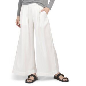 YOUNG FABULOUS & BROKE Bone Cavlin Cropped Wide Leg Trousers